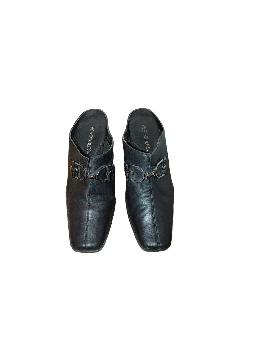 Aerosoles Cinfluence Leather Mules Size 8